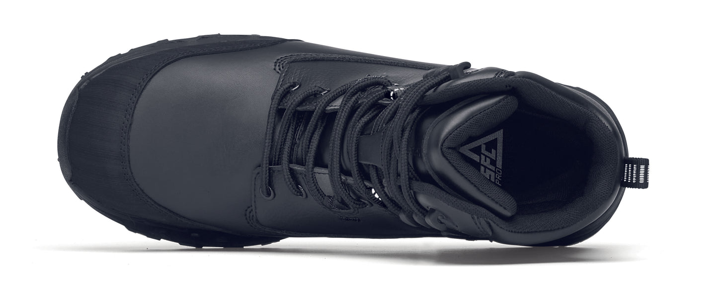 The Delvin from Shoes For Crews, the ultimate footwear for extreme conditions, seen from above.