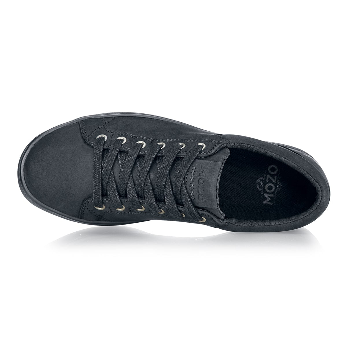 Mozo's Finn is an slip-resistant, water-resistant and easy-to-clean shoe, , seen from above.
